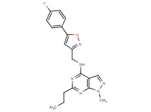 N-{[5-(4-fluorophenyl)-3-isoxazolyl]methyl}-1-methyl-6-propyl-1H-pyrazolo[3,4-d]pyrimidin-4-amine