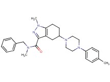 N-benzyl-N,1-dimethyl-5-[4-(4-methylphenyl)-1-piperazinyl]-4,5,6,7-tetrahydro-1H-indazole-3-carboxamide
