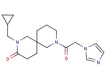 2-(cyclopropylmethyl)-8-(1H-imidazol-1-ylacetyl)-2,8-diazaspiro[5.5]undecan-3-one