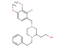 2-[4-(2-chloro-3,4-dimethoxybenzyl)-1-(2-phenylethyl)-2-piperazinyl]ethanol