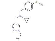 N-[(1-ethyl-1H-pyrazol-4-yl)methyl]-N-[4-(methylthio)benzyl]cyclopropanamine