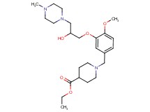 ethyl 1-{3-[2-hydroxy-3-(4-methyl-1-piperazinyl)propoxy]-4-methoxybenzyl}-4-piperidinecarboxylate