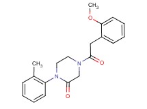 4-[(2-methoxyphenyl)acetyl]-1-(2-methylphenyl)-2-piperazinone