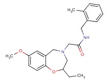 2-(2-ethyl-7-methoxy-2,3-dihydro-1,4-benzoxazepin-4(5H)-yl)-N-(2-methylbenzyl)acetamide