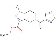 ethyl 1-methyl-5-(1,2,5-thiadiazol-3-ylcarbonyl)-4,5,6,7-tetrahydro-1H-pyrazolo[4,3-c]pyridine-3-carboxylate