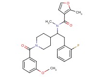 N-{2-(2-fluorophenyl)-1-[1-(3-methoxybenzoyl)-4-piperidinyl]ethyl}-N,2-dimethyl-3-furamide