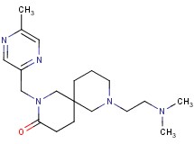 8-[2-(dimethylamino)ethyl]-2-[(5-methyl-2-pyrazinyl)methyl]-2,8-diazaspiro[5.5]undecan-3-one