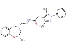 2-(3,5-dimethyl-1-phenyl-1H-pyrazol-4-yl)-N-[2-(2-methyl-2,3-dihydro-1,4-benzoxazepin-4(5H)-yl)ethyl]acetamide