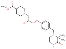 methyl 1-(3-{4-[(2,2-dimethyl-3-oxo-1-piperazinyl)methyl]phenoxy}-2-hydroxypropyl)-4-piperidinecarboxylate