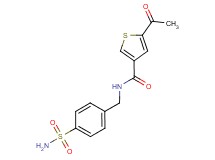 5-acetyl-N-[4-(aminosulfonyl)benzyl]thiophene-3-carboxamide