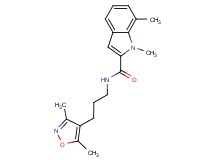 N-[3-(3,5-dimethyl-4-isoxazolyl)propyl]-1,7-dimethyl-1H-indole-2-carboxamide