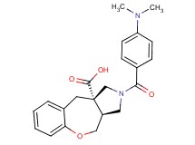 (3aS*,10aS*)-2-[4-(dimethylamino)benzoyl]-2,3,3a,4-tetrahydro-1H-[1]benzoxepino[3,4-c]pyrrole-10a(10H)-carboxylic acid