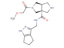 (3aR*,6aR*)-2-(methoxyacetyl)-N-(1,4,5,6-tetrahydrocyclopenta[c]pyrazol-3-ylmethyl)hexahydropyrrolo[3,4-c]pyrrole-3a(1H)-carboxamide