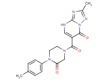 2-methyl-6-{[4-(4-methylphenyl)-3-oxo-1-piperazinyl]carbonyl}[1,2,4]triazolo[1,5-a]pyrimidin-7(4H)-one