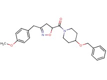 4-(benzyloxy)-1-{[3-(4-methoxybenzyl)-4,5-dihydro-5-isoxazolyl]carbonyl}piperidine