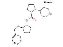N-[(1R,2R)-2-(benzyloxy)cyclopentyl]-1-piperidin-4-yl-L-prolinamide