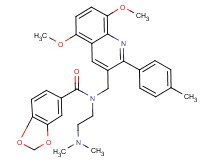 N-{[5,8-dimethoxy-2-(4-methylphenyl)-3-quinolinyl]methyl}-N-[2-(dimethylamino)ethyl]-1,3-benzodioxole-5-carboxamide