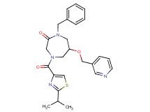 1-benzyl-4-[(2-isopropyl-1,3-thiazol-4-yl)carbonyl]-6-(3-pyridinylmethoxy)-1,4-diazepan-2-one