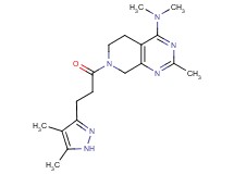 7-[3-(4,5-dimethyl-1H-pyrazol-3-yl)propanoyl]-N,N,2-trimethyl-5,6,7,8-tetrahydropyrido[3,4-d]pyrimidin-4-amine