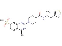 1-[4-methyl-7-(methylsulfonyl)-2-quinazolinyl]-N-[1-methyl-2-(3-thienyl)ethyl]-4-piperidinecarboxamide