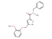 N-benzyl-5-[(2-methoxyphenoxy)methyl]-N-methyl-1H-pyrazole-3-carboxamide