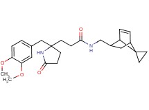 3-[2-(3,4-dimethoxybenzyl)-5-oxo-2-pyrrolidinyl]-N-(spiro[bicyclo[2.2.1]heptane-7,1'-cyclopropane]-5-en-2-ylmethyl)propanamide
