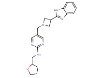 5-{[3-(1H-benzimidazol-2-yl)azetidin-1-yl]methyl}-N-(tetrahydrofuran-2-ylmethyl)pyrimidin-2-amine