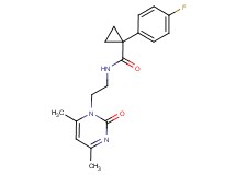 N-[2-(4,6-dimethyl-2-oxo-1(2H)-pyrimidinyl)ethyl]-1-(4-fluorophenyl)cyclopropanecarboxamide