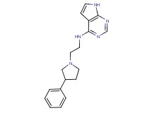 N-[2-(3-phenylpyrrolidin-1-yl)ethyl]-7H-pyrrolo[2,3-d]pyrimidin-4-amine
