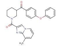 {1-[(8-methylimidazo[1,2-a]pyridin-2-yl)carbonyl]-3-piperidinyl}(4-phenoxyphenyl)methanone