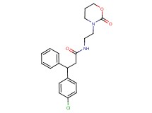 3-(4-chlorophenyl)-N-[2-(2-oxo-1,3-oxazinan-3-yl)ethyl]-3-phenylpropanamide
