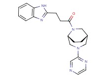 2-{3-oxo-3-[(1S*,5R*)-3-(2-pyrazinyl)-3,6-diazabicyclo[3.2.2]non-6-yl]propyl}-1H-benzimidazole