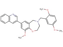 4-(2,5-dimethoxybenzyl)-9-methoxy-7-(3-quinolinyl)-2,3,4,5-tetrahydro-1,4-benzoxazepine