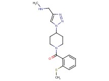 N-methyl-1-(1-{1-[2-(methylthio)benzoyl]-4-piperidinyl}-1H-1,2,3-triazol-4-yl)methanamine trifluoroacetate