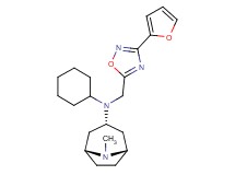 (3-endo)-N-cyclohexyl-N-{[3-(2-furyl)-1,2,4-oxadiazol-5-yl]methyl}-8-methyl-8-azabicyclo[3.2.1]octan-3-amine