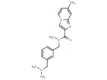 N-{3-[(dimethylamino)methyl]benzyl}-N,7-dimethylimidazo[1,2-a]pyridine-2-carboxamide bis(trifluoroacetate)