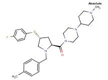 1-[(4R)-4-[(4-fluorophenyl)thio]-1-(4-methylbenzyl)-L-prolyl]-4-(1-methyl-4-piperidinyl)piperazine