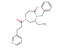 4-benzyl-3-ethyl-1-(3-pyridin-3-ylpropanoyl)-1,4-diazepan-5-one