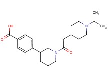 4-{1-[(1-isopropylpiperidin-4-yl)acetyl]piperidin-3-yl}benzoic acid