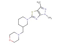 1,3-dimethyl-5-[3-(morpholin-4-ylmethyl)piperidin-1-yl]-1H-pyrazolo[3,4-d][1,3]thiazole