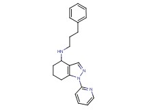 N-(3-phenylpropyl)-1-(2-pyridinyl)-4,5,6,7-tetrahydro-1H-indazol-4-amine