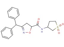 N-(1,1-dioxidotetrahydro-3-thienyl)-3-(diphenylmethyl)-4,5-dihydro-5-isoxazolecarboxamide