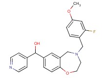 [4-(2-fluoro-4-methoxybenzyl)-2,3,4,5-tetrahydro-1,4-benzoxazepin-7-yl](4-pyridinyl)methanol