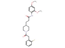 N-(2,4-dimethoxyphenyl)-3-{1-[(2-fluorophenyl)acetyl]-4-piperidinyl}propanamide