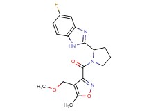5-fluoro-2-(1-{[4-(methoxymethyl)-5-methyl-3-isoxazolyl]carbonyl}-2-pyrrolidinyl)-1H-benzimidazole