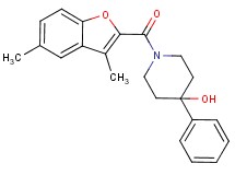 1-[(3,5-dimethyl-1-benzofuran-2-yl)carbonyl]-4-phenyl-4-piperidinol