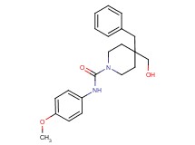 4-benzyl-4-(hydroxymethyl)-N-(4-methoxyphenyl)-1-piperidinecarboxamide