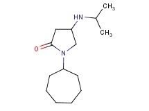 1-cycloheptyl-4-(isopropylamino)-2-pyrrolidinone