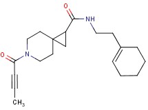 6-(2-butynoyl)-N-[2-(1-cyclohexen-1-yl)ethyl]-6-azaspiro[2.5]octane-1-carboxamide