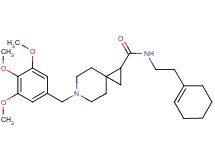 N-[2-(1-cyclohexen-1-yl)ethyl]-6-(3,4,5-trimethoxybenzyl)-6-azaspiro[2.5]octane-1-carboxamide